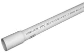 JM Eagle SDR Series 4127 Pipe, 1 in, 20 ft L, Solvent Weld, PVC